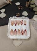 Pink & Gold Blush Elegance Press-On Nail Set Accezia™