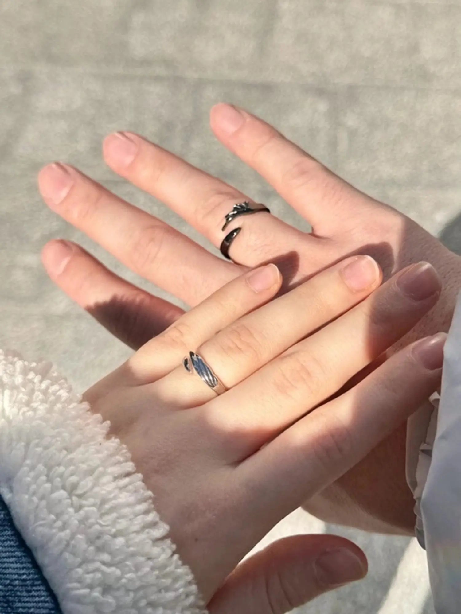 Light fury x night fury couple ring Accezia