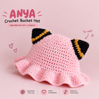 Anya's Bucket crochet hat