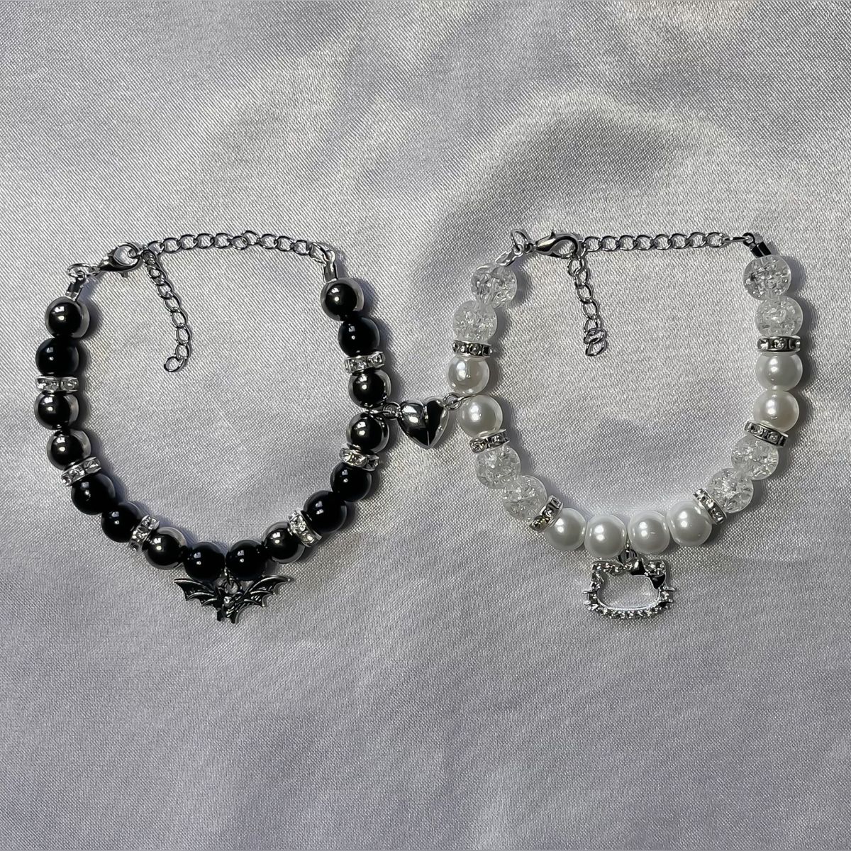 Hello kitty x batman (black edition) matching bracelet