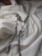 Stainless steel Cat woman X Bat Couple Bracelets Accezia