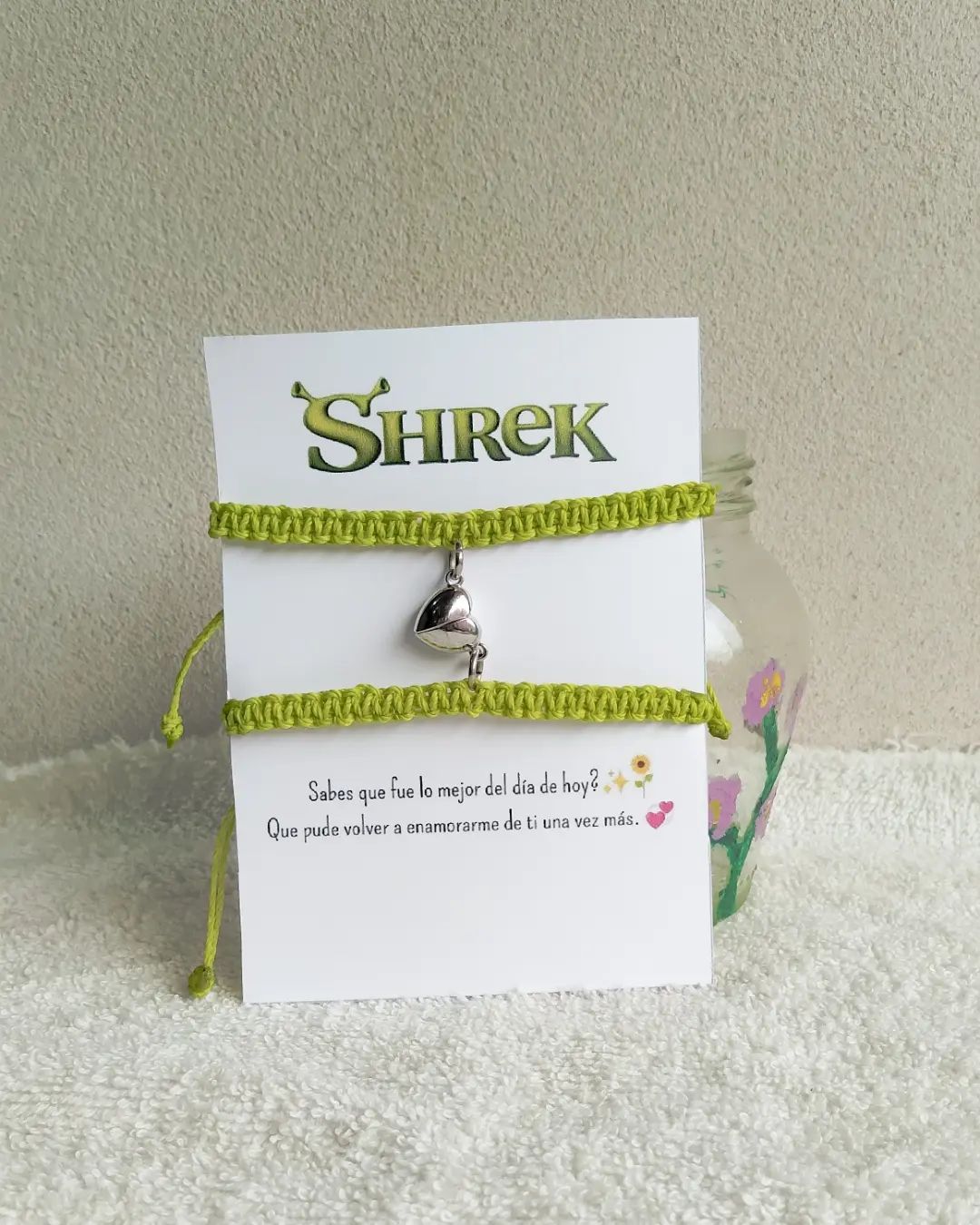 SHREK matching thread bracelet