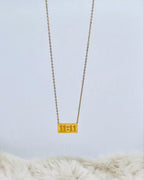 11:11 wish golden pendent Accezia