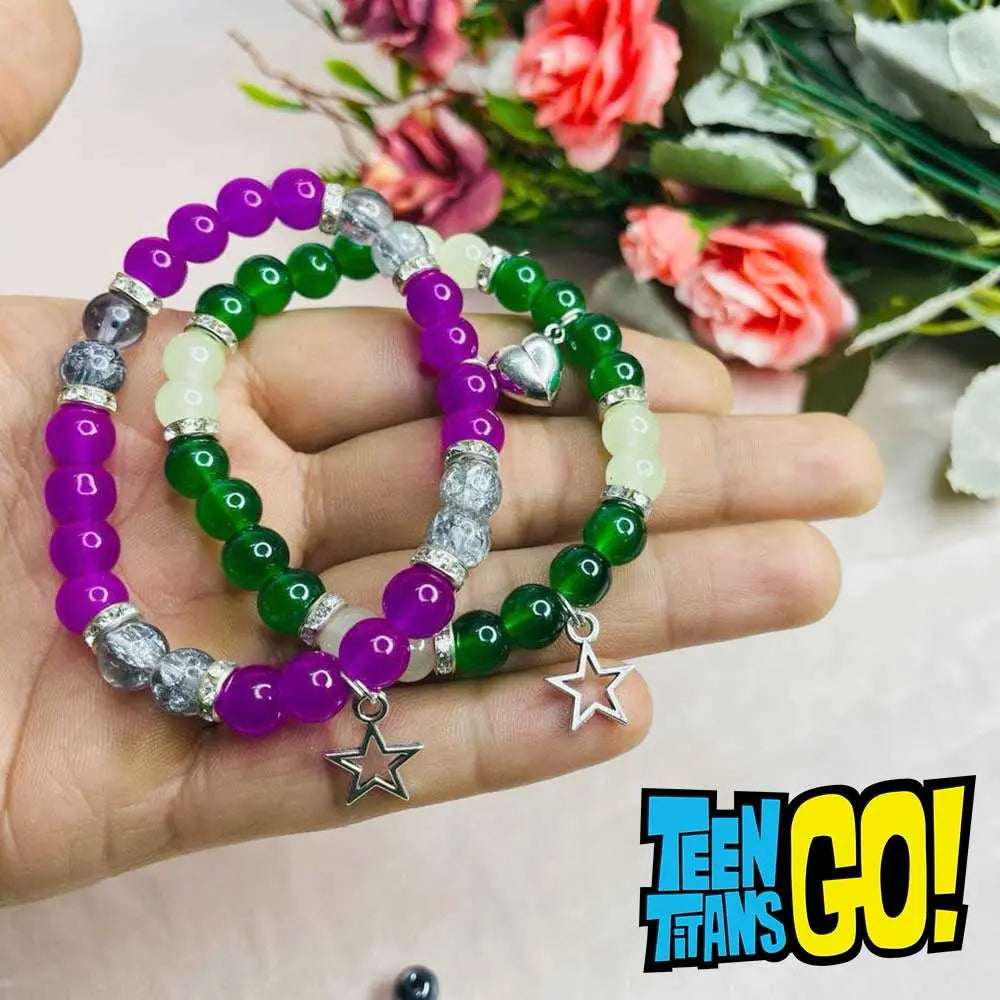 Beast Boy x raven matching bracelet Accezia