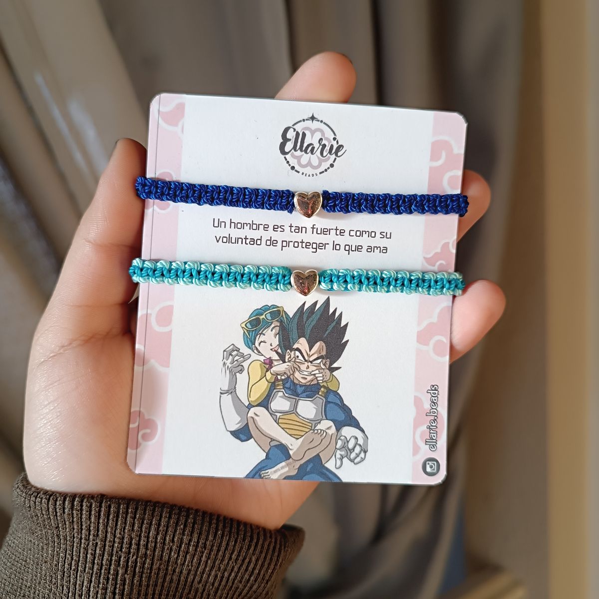 Vegeta & Bulma couples matching thread bracelet