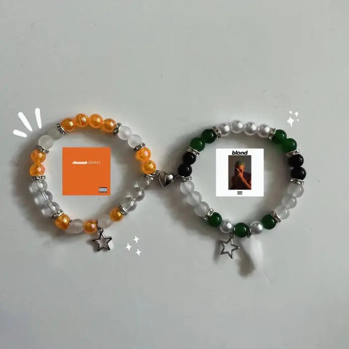 Sun x green friendship matching bracelet Accezia
