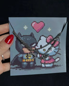 Hello kitty x batman matching pendent Accezia