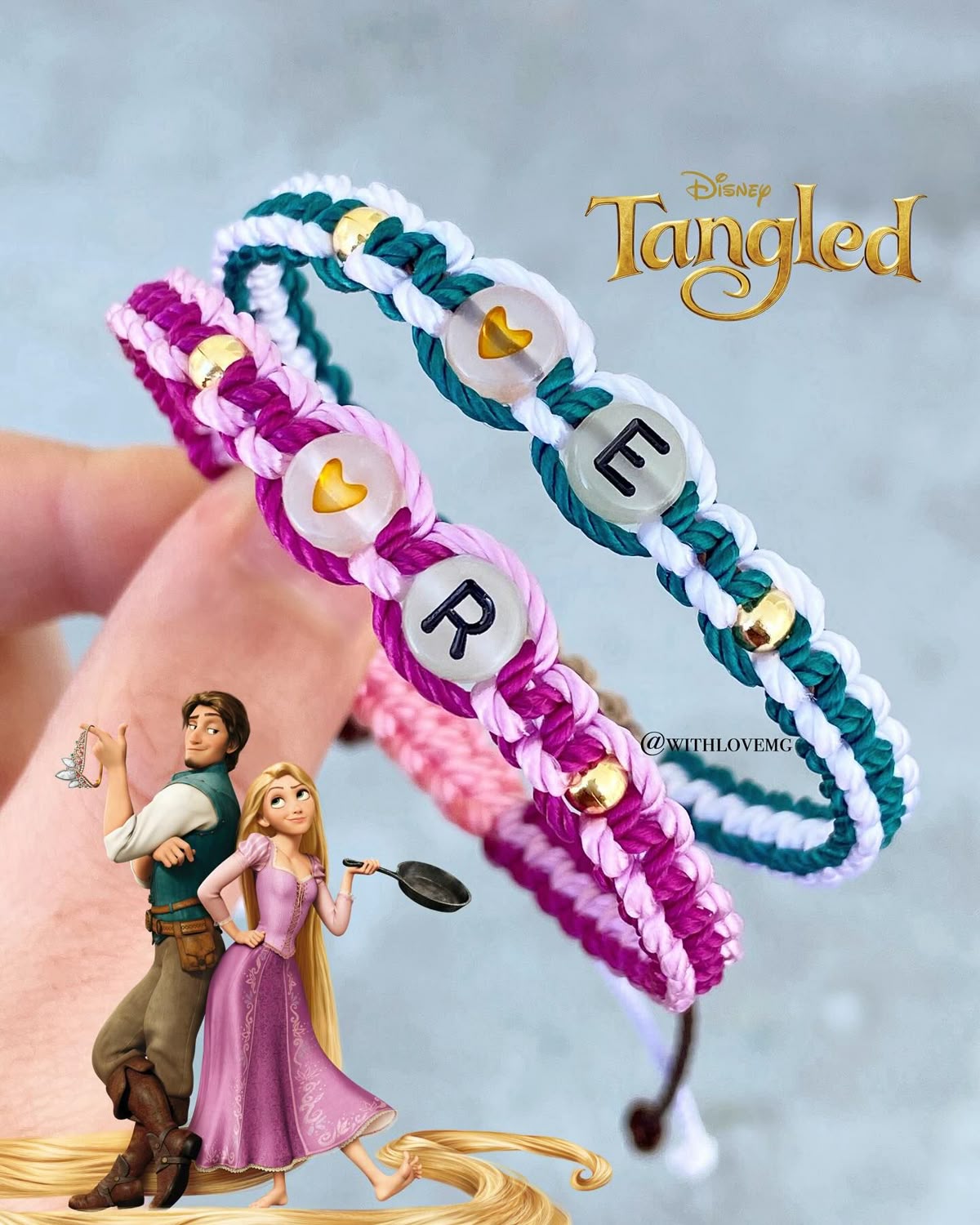 Rapunzel and flynn matching bracelet