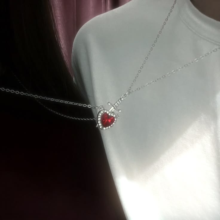 Heart & Sword pendent