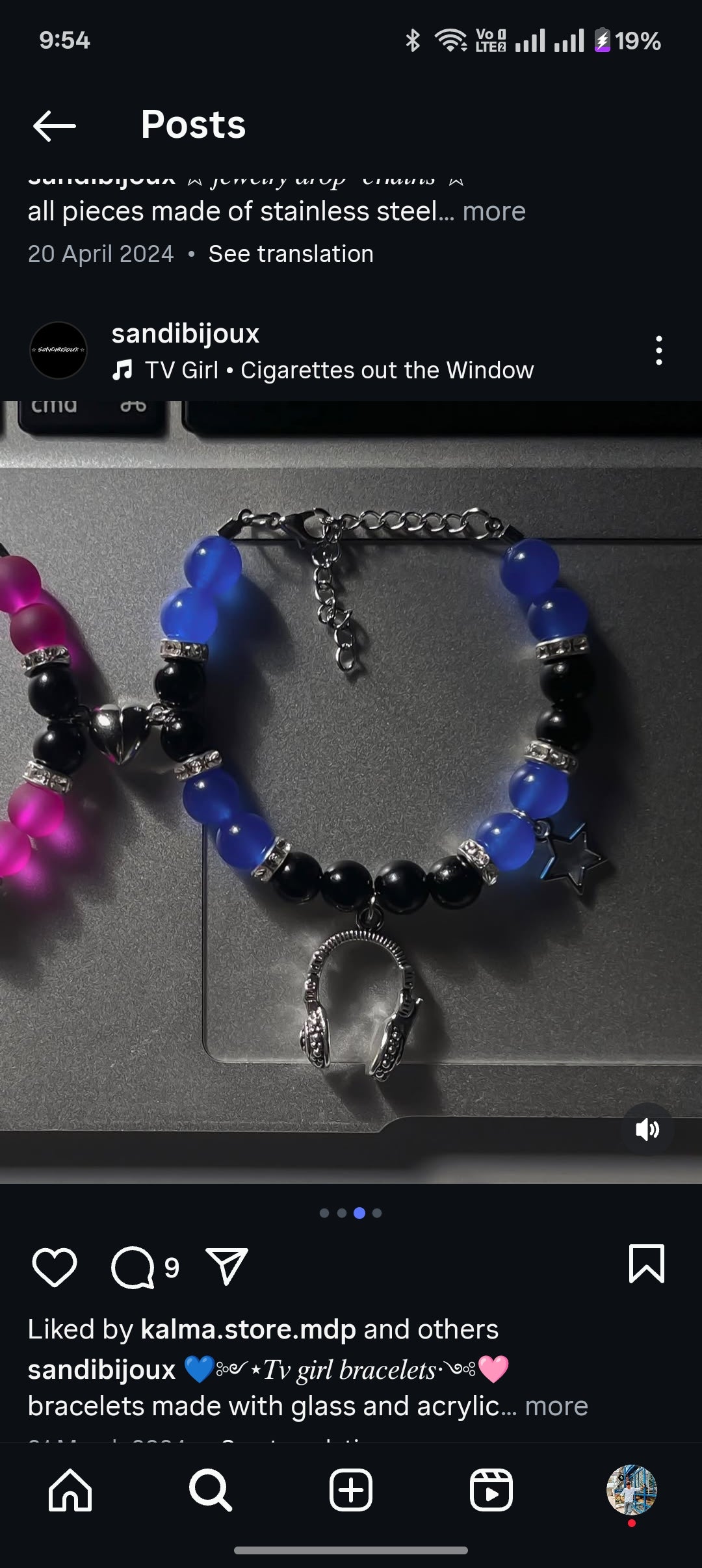 TV girl matching bracelet