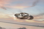 Sun Moon Matching Couple Ring Cinematic Photoshoot
